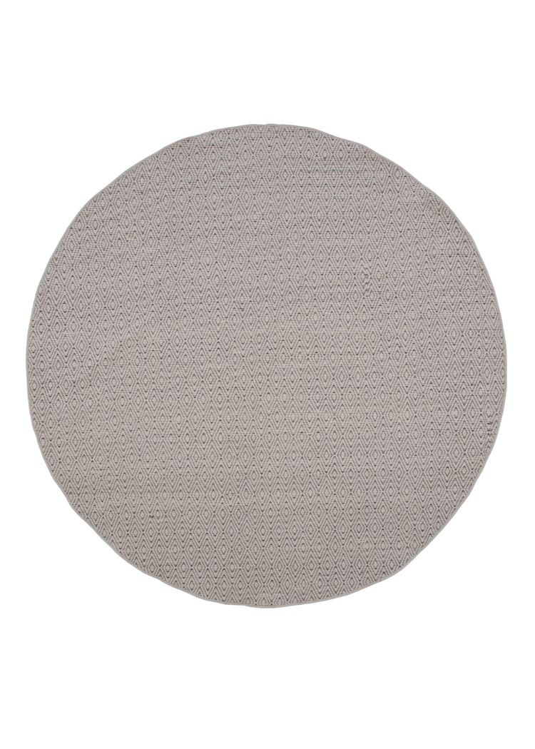 Floren Beige Rund 200 cm Ullmatta