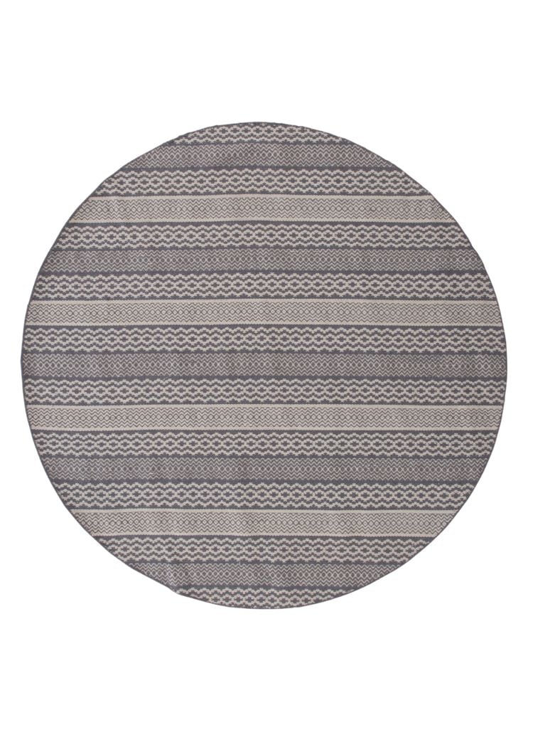 Taro Ljusgrå Rund 200 cm Ullmatta