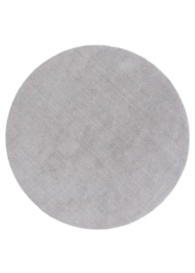 Aliora Ljusgrå Rund 200 cm Ullmatta
