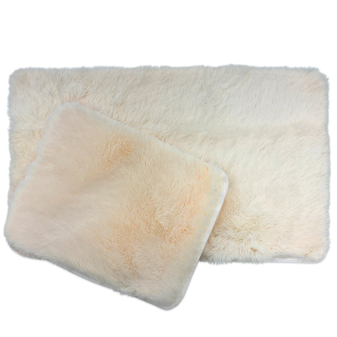 Julie Offwhite 60x100 cm + 50x60 cm 2-Pack Badrumsmatta