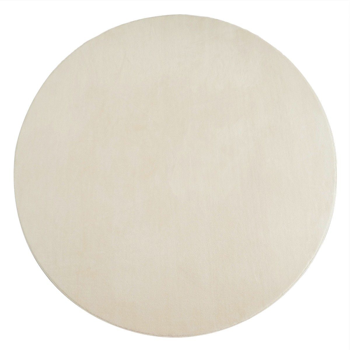 Comfy Beige Rund 160 cm Tvättbar Ryamatta