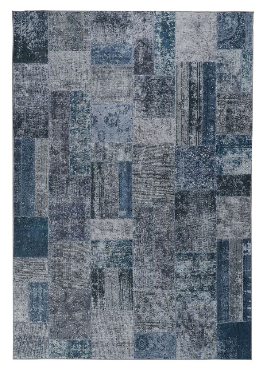 Mario Sullo Grå 200x290 cm Patchwork Matta