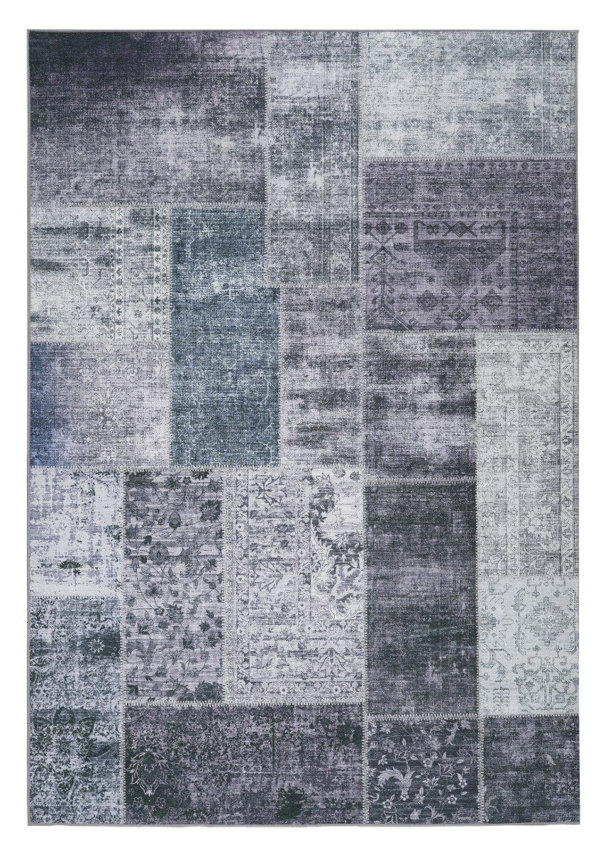 Vero Rosso Grå 200x290 cm Patchwork Matta