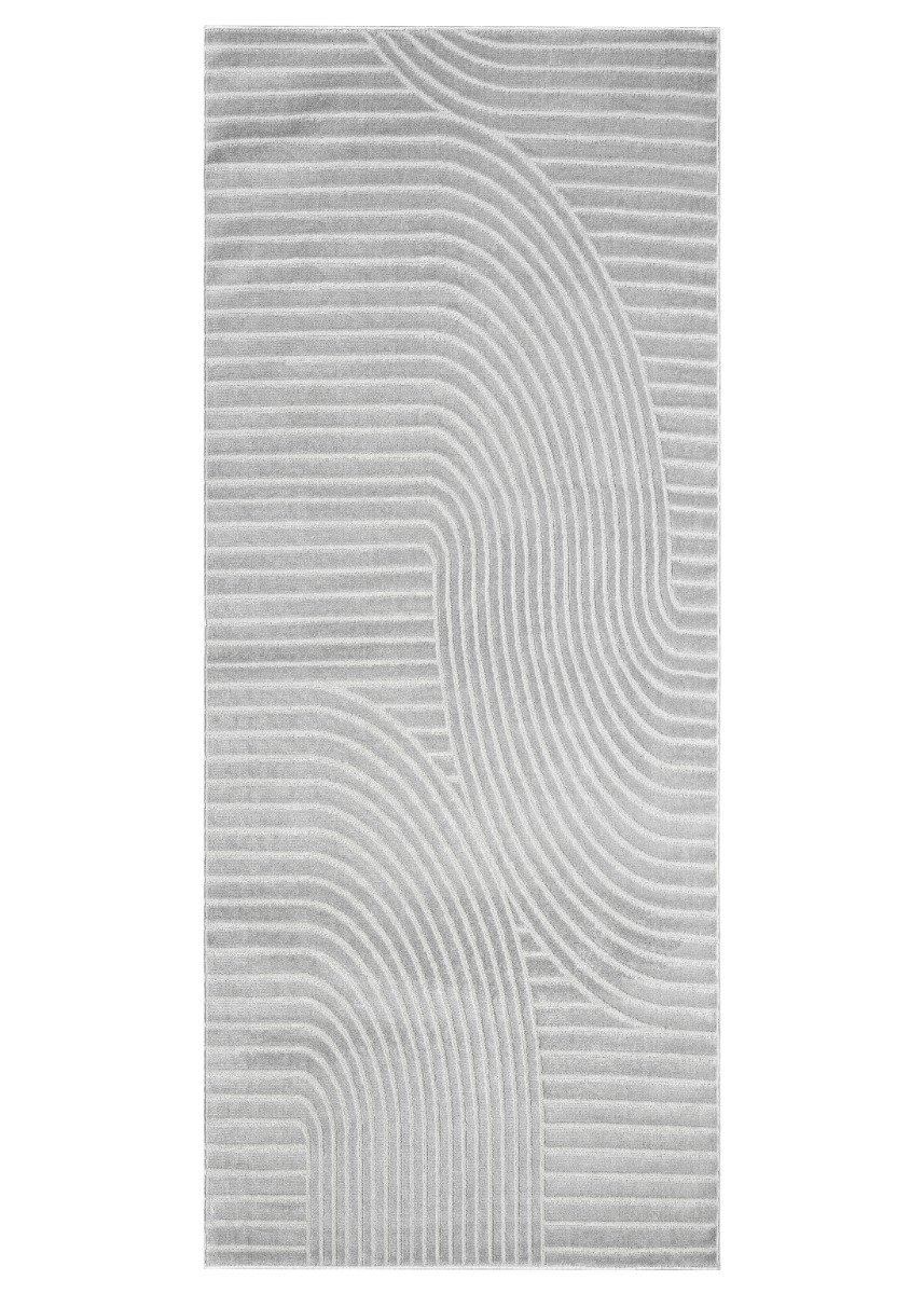 Bella Spin Grå 80x300 cm Wiltonmatta