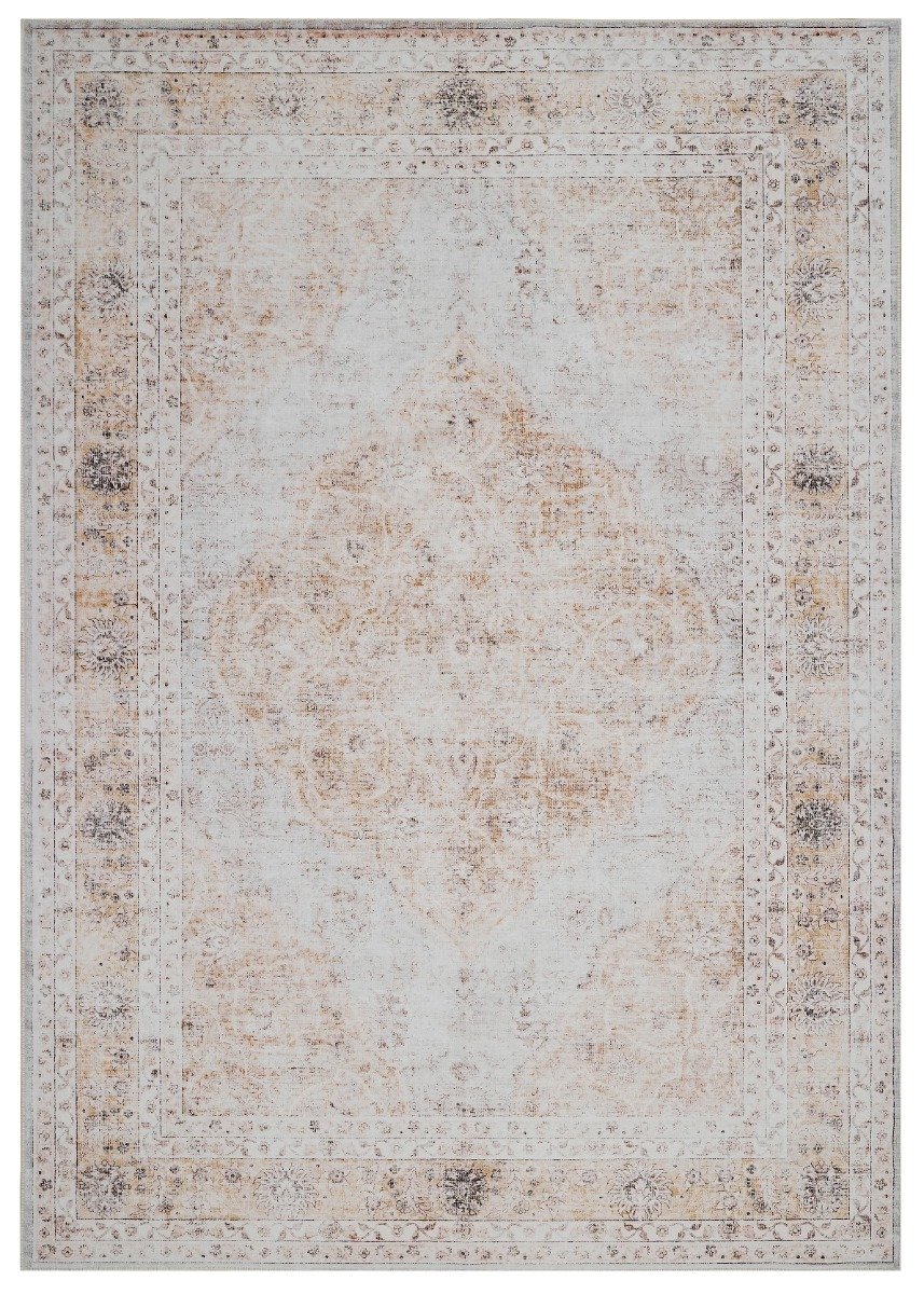Noel Heart Beige 160x230 cm Tvättbar Wiltonmatta