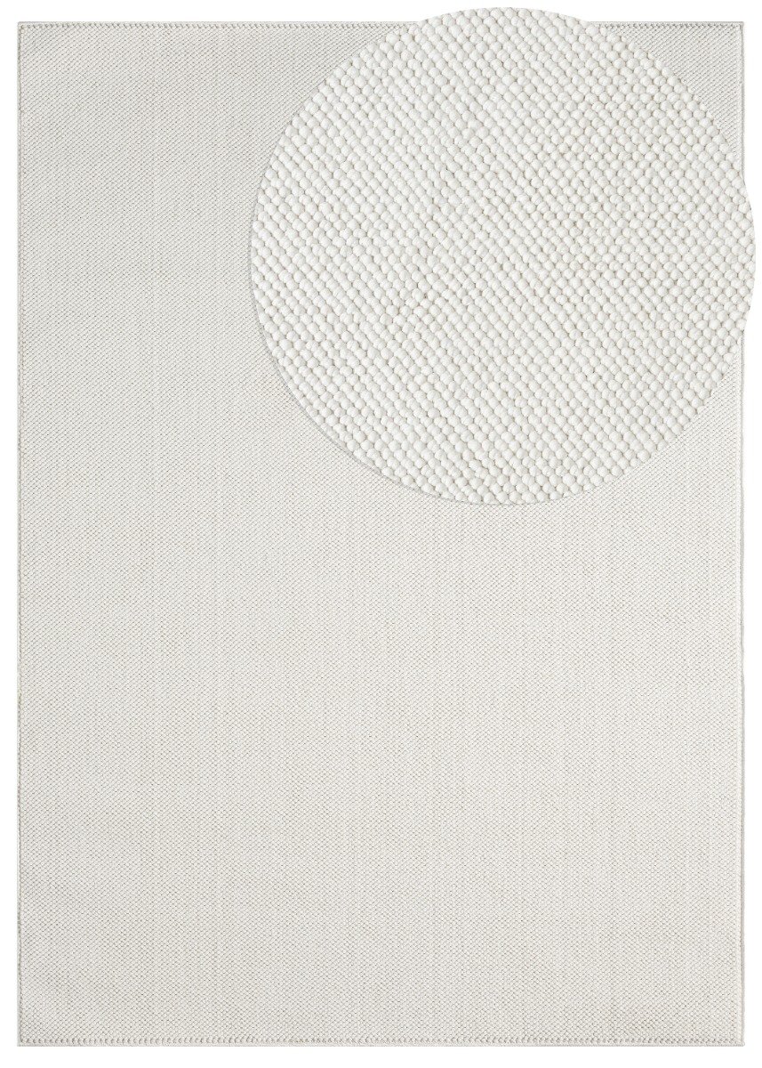 Nordic Offwhite 160x220 cm Ullmatta-look