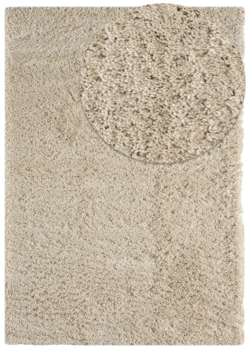 Furry Beige 200x280 cm Mjuk Ryamatta