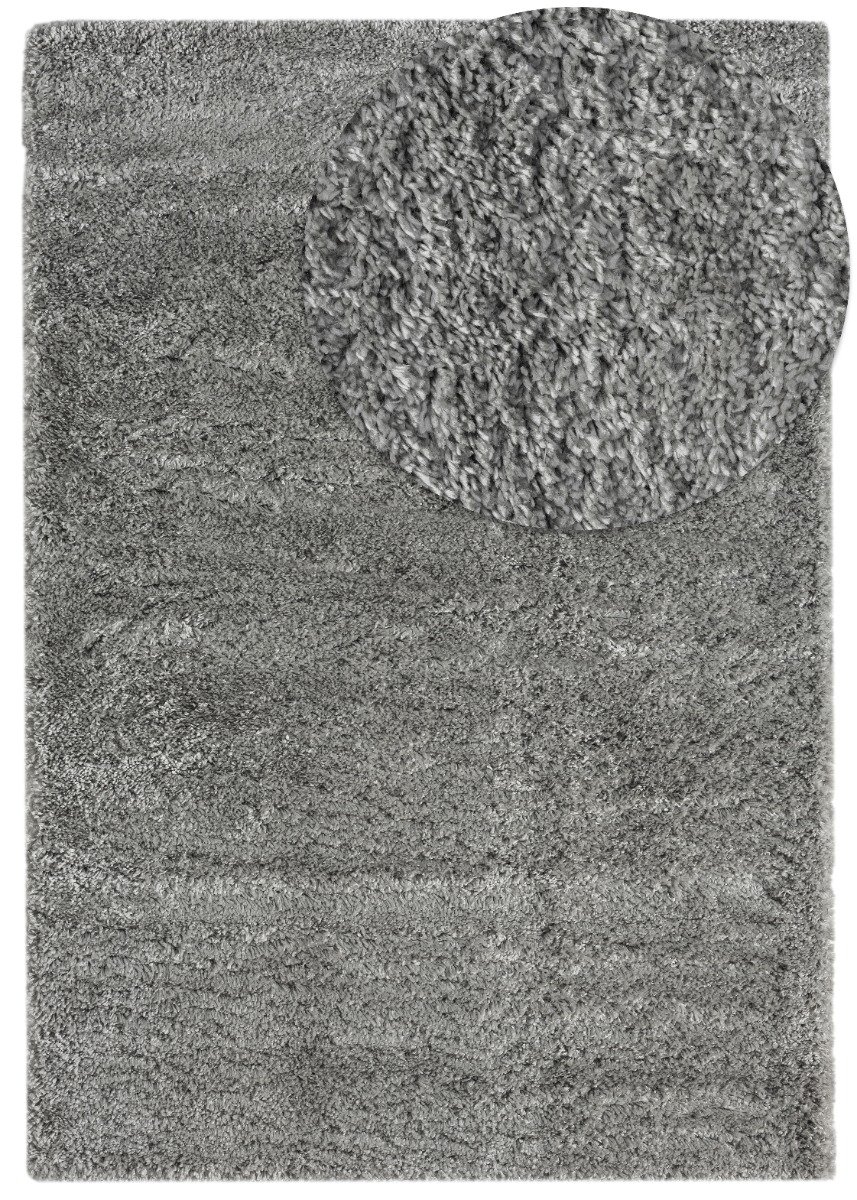 Furry Grå 240x340 cm Mjuk Ryamatta