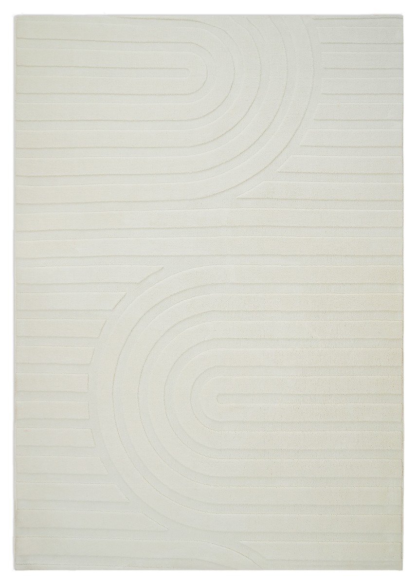 Fuzzy Lumo Offwhite 140x200 cm Tvättbar Mjuk Ryamatta