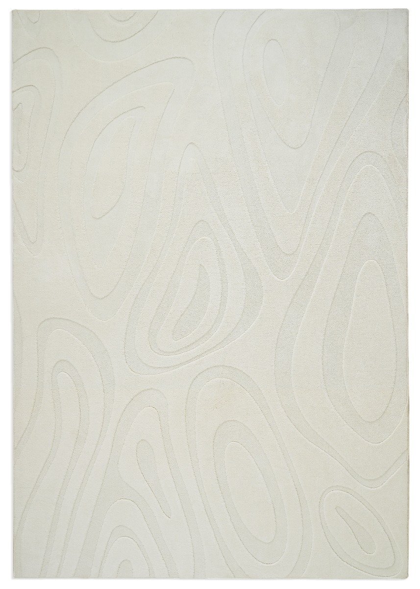 Fuzzy Meia Offwhite 140x200 cm Tvättbar Mjuk Ryamatta