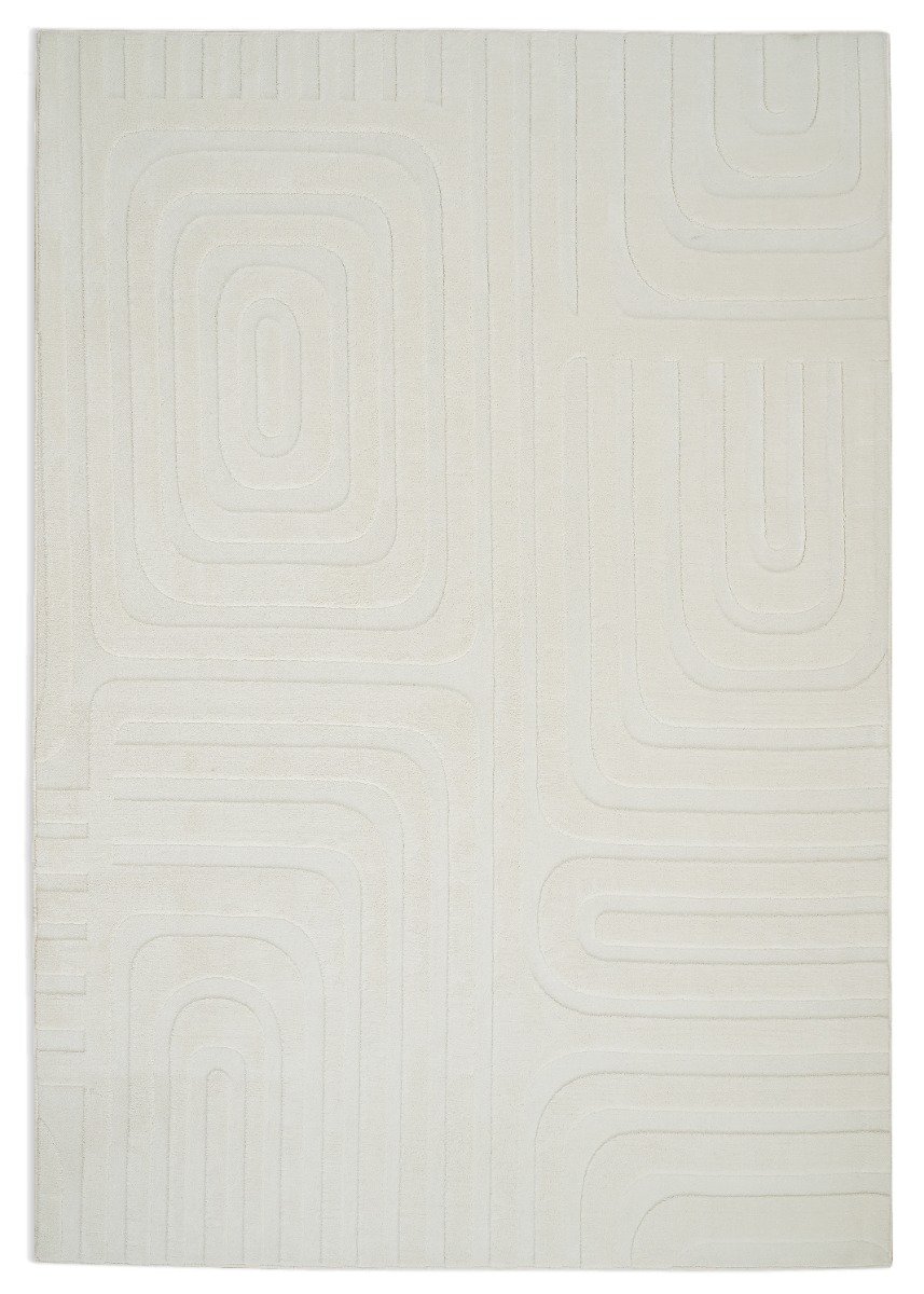 Fuzzy Vega Offwhite 160x230 cm Tvättbar Mjuk Ryamatta