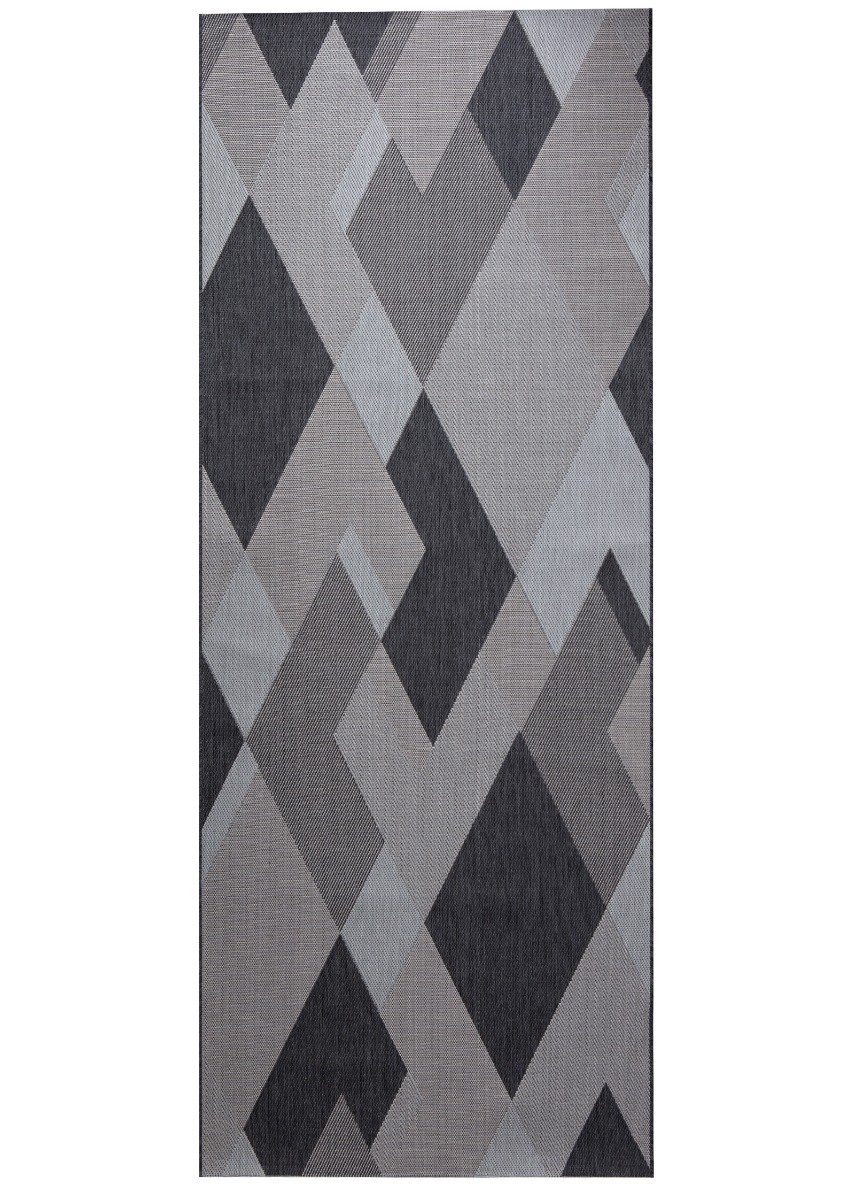 Vexora Svart 80x320 cm Inom- och Utomhusmatta