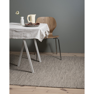 Hygge linen - handvävd ullmatta