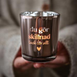 *FÖRBOKAS* Ljuslykta Du gör skillnad - Majas lyktor/ Barncancerfonden